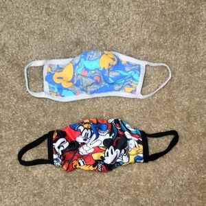 Two kids Disney masks